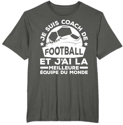 Coach De Football Humour Foot Maillot Cadeau Footballeur T-Shirt