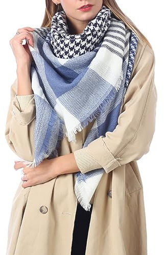 Schal Damen Warm Herbst Winter unifarben Baumwolle Seiden-Tuch Damen Stern Muster Italy Eleganter Winter Set für Mann und Frau, warmer Schal mit Winterschal Strickschal Unisex Warmer Schals