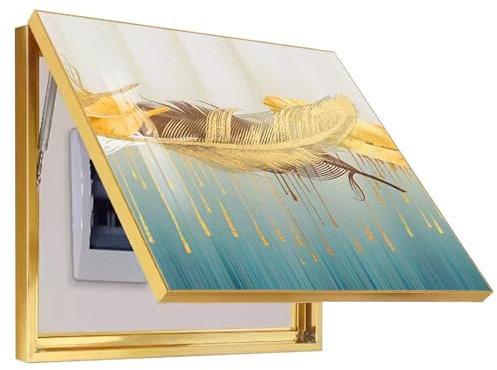 Meter Box Decorative Painting Electrical Meter Cover Distribution Box Wall Hanging Paintings Electrical Panel Hide Paintings,for Living Room Office (60x50cm/23.6x19.7inch,D)