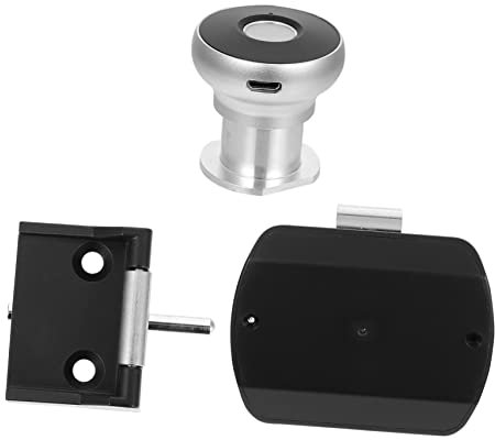 ORFOFE Elektronisches Schloss Mit Usb-ladefunktion Und Fingerabdruck-entriegelung Für Home-office Und Möbelschutz Aus Pc Und Aluminiumlegierung Für Hohe Stabilität Und Langlebigkeit