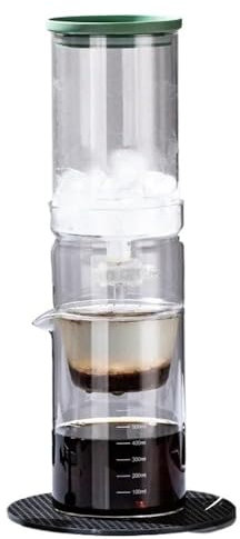 Large Capacity Drip Coffee Pot Portable Camping Travel Coffee Pot Household Glass Drip Coffee Cold Brew Pot Multifunctional Coffee Ice Cold Brew Drip Maker For Home Travel And Camping(A1 transparent)