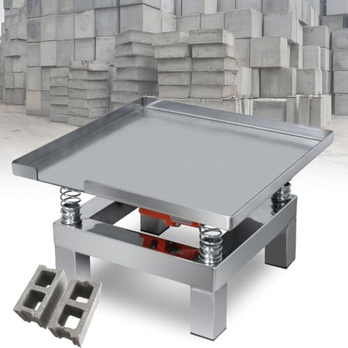 VNATWGOO Plate-Forme Vibrante pour Capacité De Charge De 10 Kg, Table Vibrante pour BéTon 13,78×13,78, Compacteur De Vibrations pour BéTon éLectrique,220V