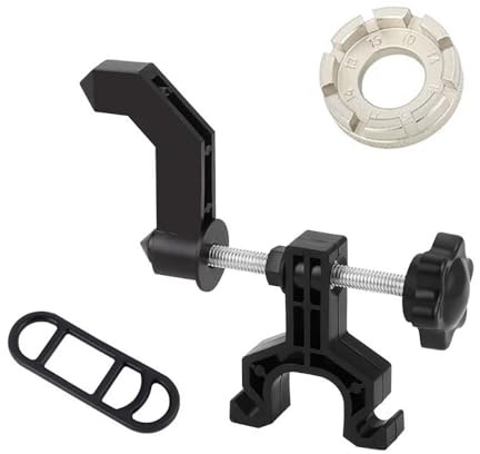 Tragbarer Fahrrad-Rad Truing Stand Bike Mini Felgen Anpassung Reparatur Halterung Werkzeuge Speichenschlüssel Schwarz