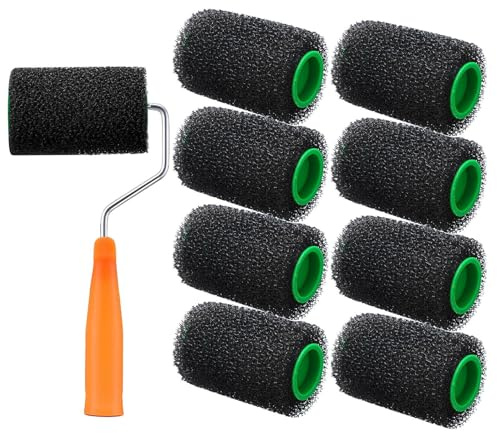 Rullo strutturante | Pennello a rullo per rivestimento di camion - Rullo ergonomico per effetti per mobili, pareti e stanze residenziali