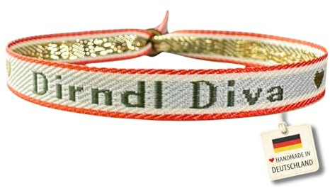 happymaker Stoffarmbänder mit Statement im Boho Style für Frauen und Männer, wasserfest, handmade in Deutschland, Festival Armband