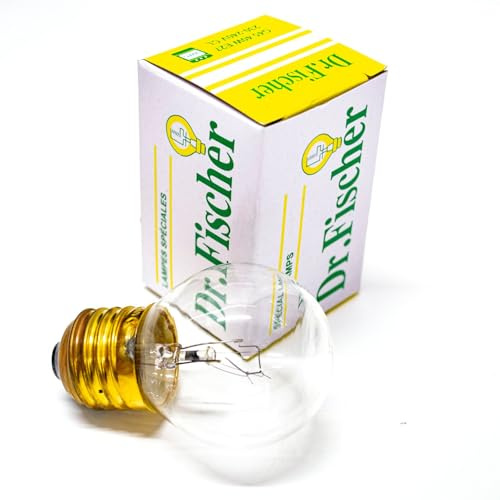 jpshop - Backofenlampe 40 Watt - großer E27 Sockel - hitzebeständig bis 300°