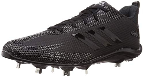 adidas Adizero Stabile Low Baseball Shoes Metal Cleats (Core Black, UK Footwear Size System, Adult, Men, Numeric, Medium, 10.5)