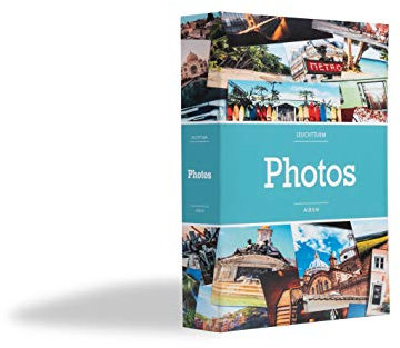 Leuchtturm 361558 Album Fotografico PIXX - Album da Collezione per 200 Foto in Formato 10x15 cm, con Custodia Trasparente