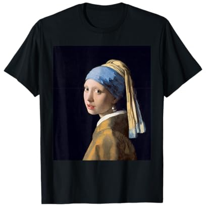 Johannes Vermeer Mädchen mit Perlenohrring Kunst T-Shirt