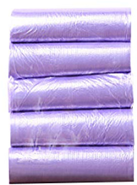 XGWML Bolsas para Contenedores De Trabajo Pesado, Sacos De Basura Diaria para El Baño De La Cocina De La Oficina En El Hogar, Revestimientos Transparentes De Galón Biodegradables con Cordón. (Morado)