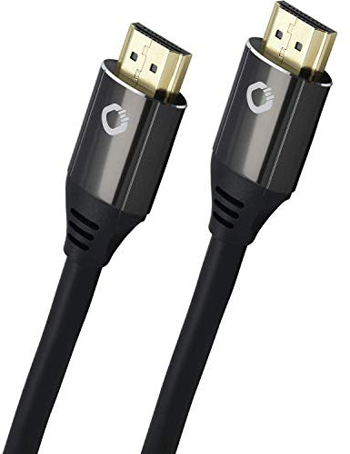 OEHLBACH Black Magic MKII - Ultra High Speed HDMI Kabel, 8K @60Hz, 4K @120Hz, 48 Gbit/s, HDR10+, Dolby Vision, eARC, VRR, HDMI 2.1 zertifiziert - Premium Qualität - 75cm Schwarz