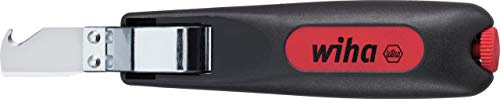 Wiha Herramienta pelacable con cuchilla de arrastre autogirable para cables redondos 165 mm (44619)