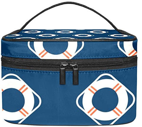 Lifebuoy Blue Travel Makeup Bag for Women and Girls Beauty Bag Cosmetics Pouch Bags