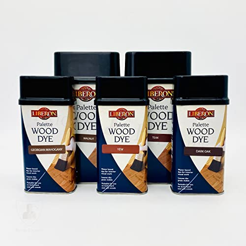 Liberon Palette Wood Dye - Water Based Wood Stain - 500ml (Medium Oak)