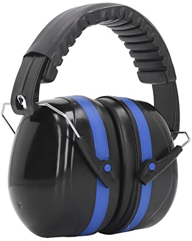 Cuffie per la Protezione dell'udito, Cuffie Antirumore Rotanti a 360 Gradi per Neonati per Volare (Blu nero)