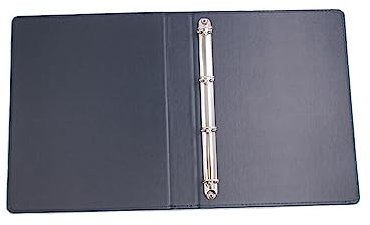 lmoikesz Álbum de sellos postales de hojas sueltas de cuero, colección de sellos de billetes, libro, cubierta de almacenamiento de notas, álbumes de papel para 9 agujeros, Azul