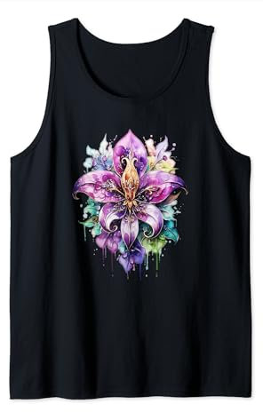 Fleur de Lys, französische Lilie, Blume, Sommer, Symbol, Karneval Tank Top