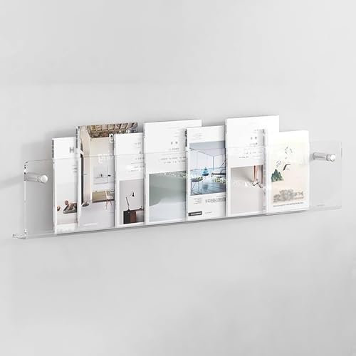 Zeitungsständer Acryl-Zeitschriftenhalter-Wandbehang, runde Eckprospektregale, Zeitschriftenständer für Papiere, Akten, Ordner, Es stehen verschiedene Befestigungsmöglichkeiten zur Verfügung (Color :