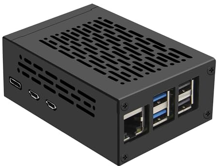 Geekworm P580-V2 Case | Support Raspberry Pi 5 & X1005 / X1002 PCIe to M2 NVMe SSD Base & Active Cooler
