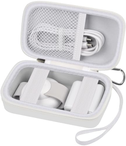 Hard Travel Case Compatible with Anker MagSafe Compatible MagGo UFO 3-in-1 Charger, Foldable Travel Charging Pad Storgae for USB Cable and Adapter (White)