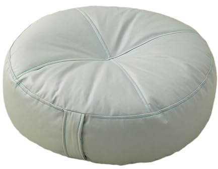 Kuntesetty Cojín Redondo para Meditación Y Descanso de 40 CM, Cojin Funda de algodón Lavable Yoga Zafu para Hogar, Dormitorio, Salón, Mintgreen, Mintgreen