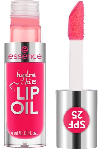 Essence Cosmetics PINK SQUEEZE, PLEASE! Hydra Kiss Olio Labbra, Idratante, Curativo, con Oli, Lucida, Rugiadosa, 4Ml