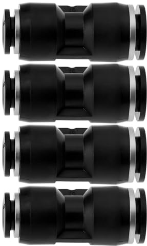 ECSiNG 4pcs Adaptador de Ajuste A Presión de Velocidad de Reducción de Diámetro de Tubería de 10 Mm A 8 Mm Adecuado para Tuberías de Líquido Y Gas