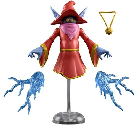 Masters of the Universe Origins 200X Orko 14 cm Action-Figur | MOTU 14 cm Cartoon Kollektion Spielzeug, Zaubererfigur aus 80er-TV-Serie, klarer Standfuß und Magie-Zubehör, JHK01