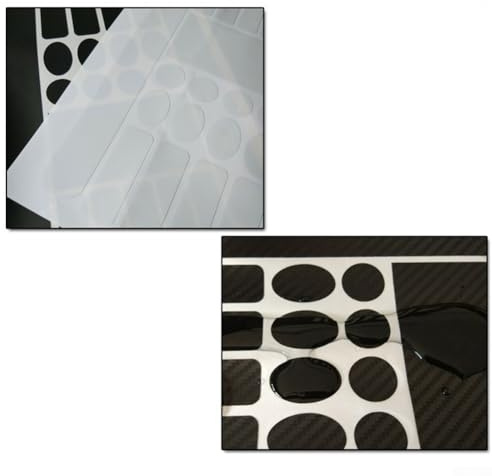 Yuanpgky Película protectora de fibra de carbono para bicicleta de montaña, para marco de bicicleta, protección impermeable autoadhesiva, en negro mate o transparente (negro mate)