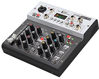 Mesa Mezclas, Tarjeta de sonido de interfaz con monitoreo, calidad de estudio 24bit 192k, PC 5.0 BT, grabación en vivo de guitarra eléctrica, canto