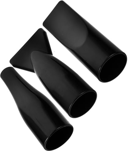 GALPADA Becco Phon in Abs Nero, Accessorio per Asciugacapelli Diffusore Professionale, 3 Pezzi Riutilizzabili Compatibili Tubo da 4,2cm, per Styling Chioma Liscio
