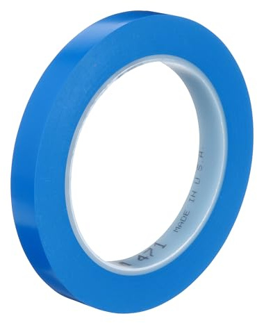 3M Ruban adhésif vinyle 471, Bleu, 12,7 mm x 33 m