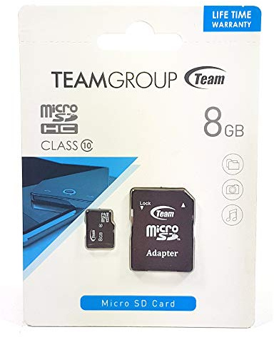Team Group 8 GB C10 Micro-SD Flash Memory Card