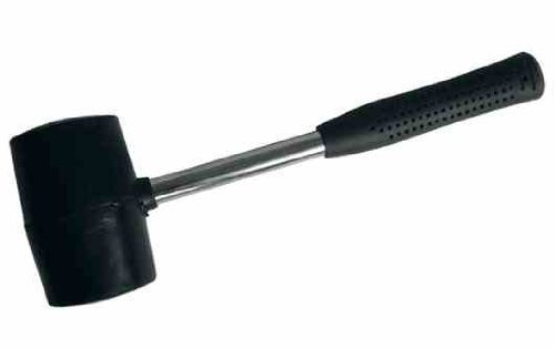 Home & Garden 16OZ 16 OZ RUBBER MALLET/HAMMER WITH STEEL SHAFT