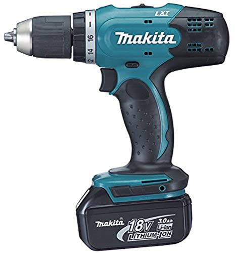 Makita DDF453SYE Bohrmaschine Umschaltknarren kabellos, Schwarz / Blau