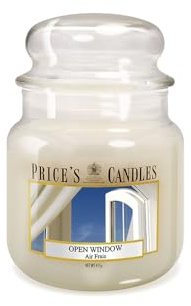 Price's - Open Window Medium Jar Candle - Sweet, Delicious, Quality Fragrance - Long Lasting Scent - Up to 90 Hour Burn Time