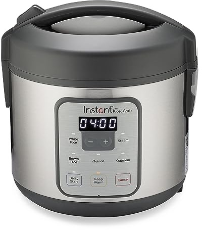 Instant Pot Zest 8 Cup One Touch Rice Cooker, From the Makers of Instant Pot, Steamer, Cooks Rice, Grains, Quinoa and Oatmeal, 8-cup cooked/4-cup uncooked, No Pressure Cooking Functionality