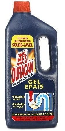WC NET - Ouragan Gel Déboucheur 1L - Lot De 4 - Vendu Par Lot