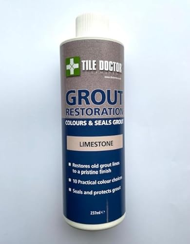 Tile Doctor Grout Restoration Kit Complete with Limestone Grout Colourant