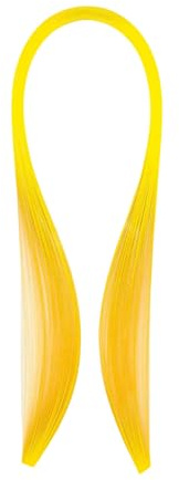 ODETOJOY 1/16 inch Quilling Paper Strips 1.5mm Solid Colors Succulents Plant DIY Single Color Paper Quilling Strip (Yellow)