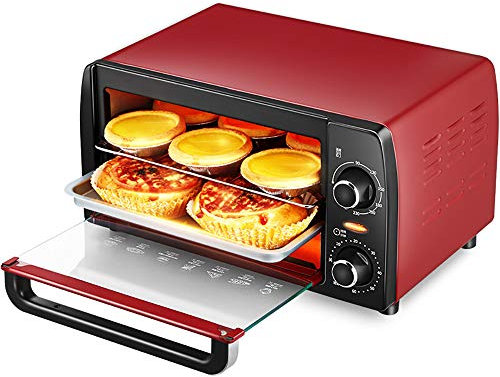 Mini four électrique 12L 220V pour la cuisson, four multifonctionnel exquis et compact, compact et exquis, gain de place, plaque de cuisson double couche facile à fabriquer, gâteau, pain, cuisson de