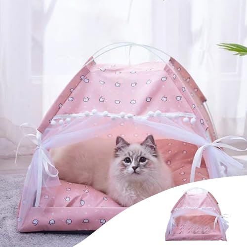 Katzen Und Hundebett FüR Drinnen, Hundezelt, Katzenzelt 38 cm X 38 cm X 36 cm, Katzen Und HundehöHlenbett, Warmes, Geschlossenes Und üBerdachtes Katzenzelt, HöHlenbett FüR DraußEn, Haus FüR Katzen