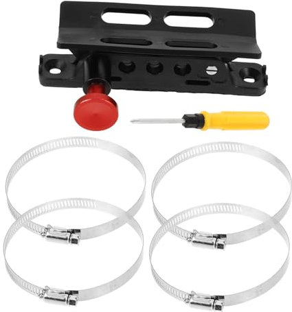 MUCKLILY Supporto Regolabile Per Estintore Auto Staffa Di Montaggio Compatta e Resistente Per Veicoli Off-road Compatibile Con Modelli Jk Include Chiave Per Installazione Facile