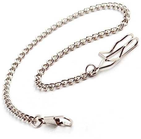 WRITWAA 4 Stück Taschenuhrkette aus Metall 39cm Jeansgürtelkette im Retro Stil Einfache Nutzung und Dekorativ für Selbstgemacht