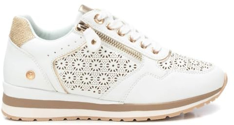 XTI - Zapatilla Mujer Blanco - Calzado Cómodo y Versátil - Moda Casual - Modelo 14411301 (Talla 39)