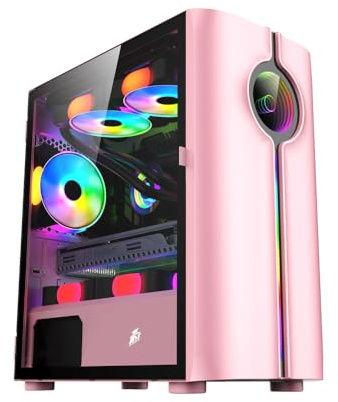 1st Player IS3 RGB Micro-ATX Gaming Case (IS3 Pink RGB)
