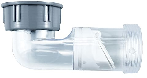 WHAMVOX Sewer Hose Elbow One Way Valve, 90 Degree Drain Hose Fitting for Bathroom Sink and Kitchen Basin, Anti-odor Drain Pipe Accessory for Waste Water Supply