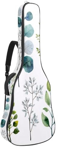 Gitarrentasche in voller Größe, 101,6 cm, 104,4 cm, 106,7 cm, Tragetasche für E-Bass, klassische Gitarre, Little Pink Strawberry Ice Cream Hintergrund, Mehrfarbig 10, 42.9x16.9x4.7 in, Lässiger