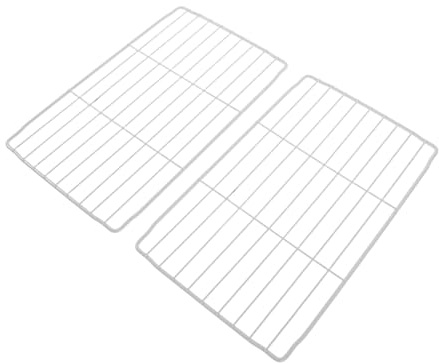 RORPOIR Estantes para Congelador de Hierro 28×17 Cm, Organizadores de Nevera Malla, Divisores para Estantes del Frigorífico, Accesorios para Almacenamiento en Cocina (2 Piezas