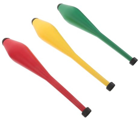 JOINPAYA 3pièces Bâtons De Jonglage Légers Massues Artistiques pour Garçon Fille Kit Entraînement pour Débutants Et Matériel De Spectacle